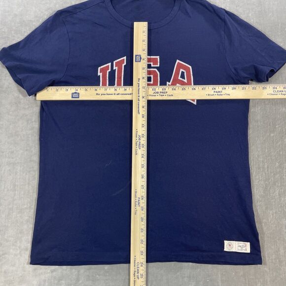 Polo‎ Ralph Lauren Men's Large Navy USA Graphic T-Shirt - Picture 5 of 6